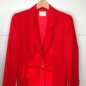 Vintage Pendleton Red Wool Blazer Jacket